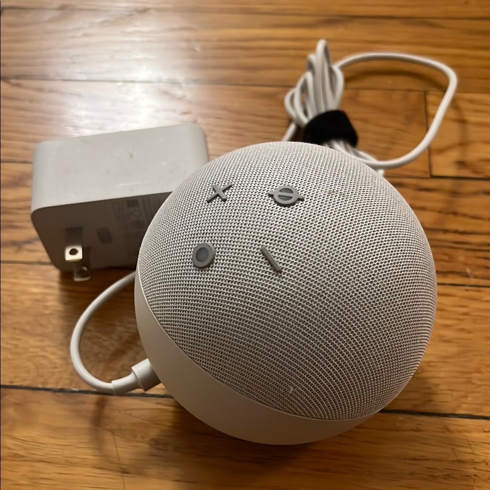 Smart Speaker with Charger - Gray
